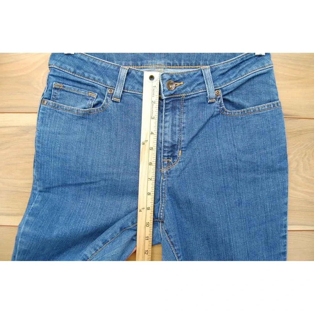 LL Bean Jeans Womens 14 Blue Bootcut Stretch‎ Mid Rise Denim 5 Pocket Classic